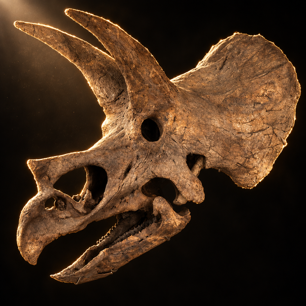 Deaton, the real Triceratops skull